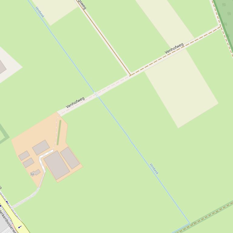 Kaart van de Venhofweg.