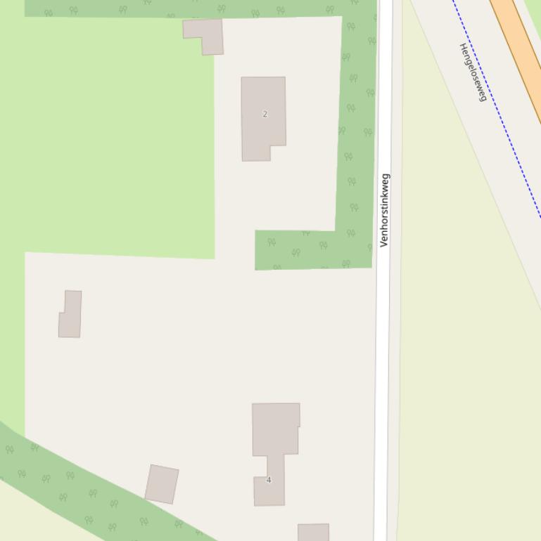 Kaart van de Venhorstinkweg.