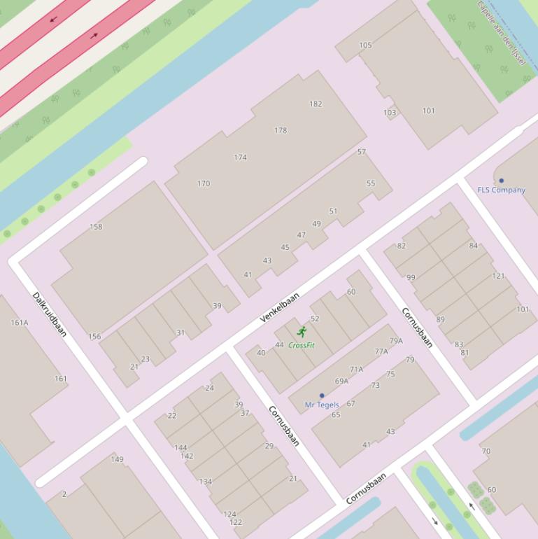 Kaart van  Venkelbaan.