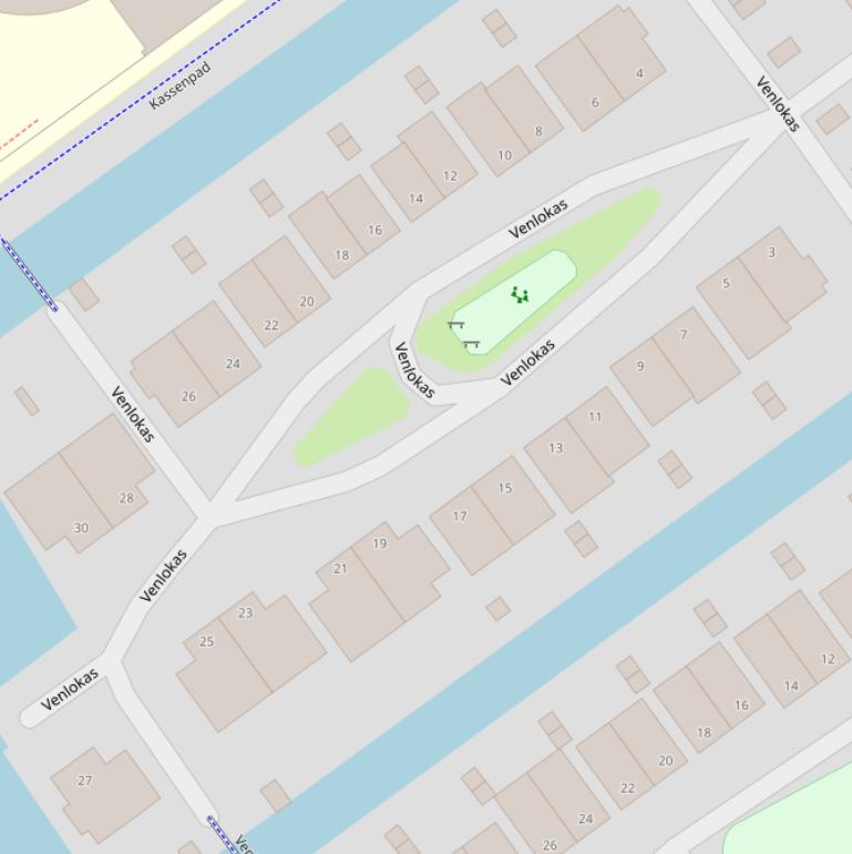 Kaart van  Venlokas.