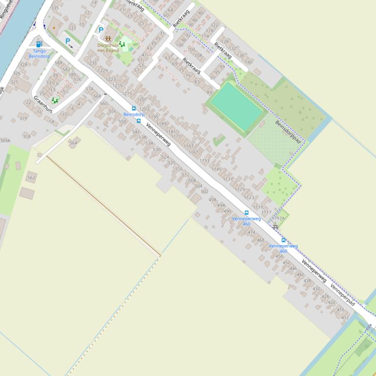 Kaart van de Venneperweg.