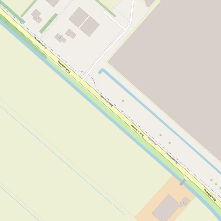 Kaart van de Venneperweg.