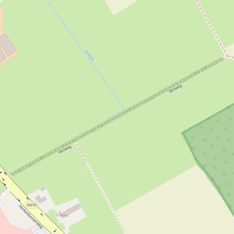 Kaart van de Venweg.