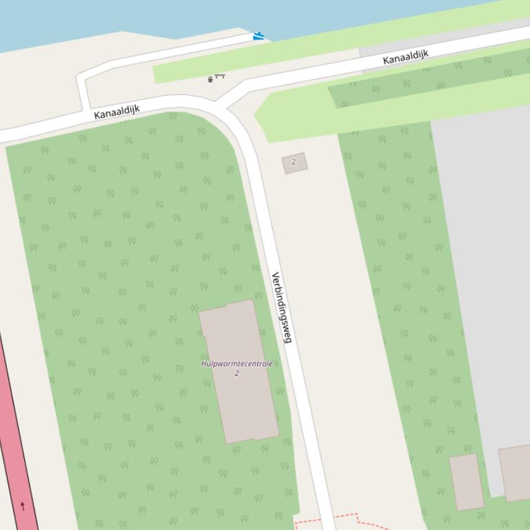 Kaart van de Verbindingsweg.