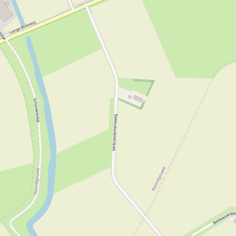 Kaart van de Verbrandemansweg.