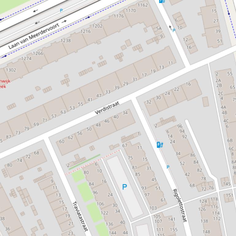 Kaart van de Verdistraat.