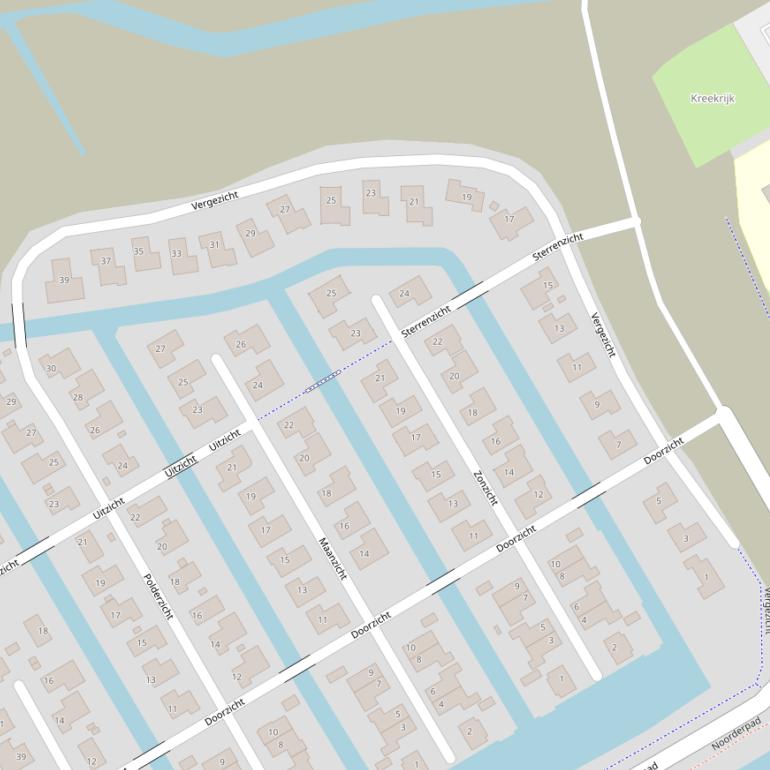 Kaart van  Vergezicht.