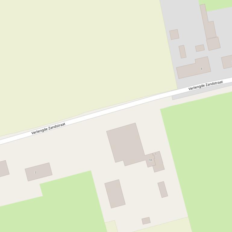 Kaart van  Verlengde Zandstraat.