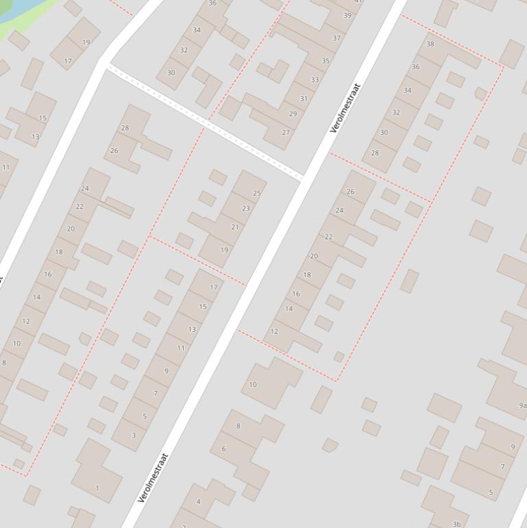 Kaart van de Verolmestraat.