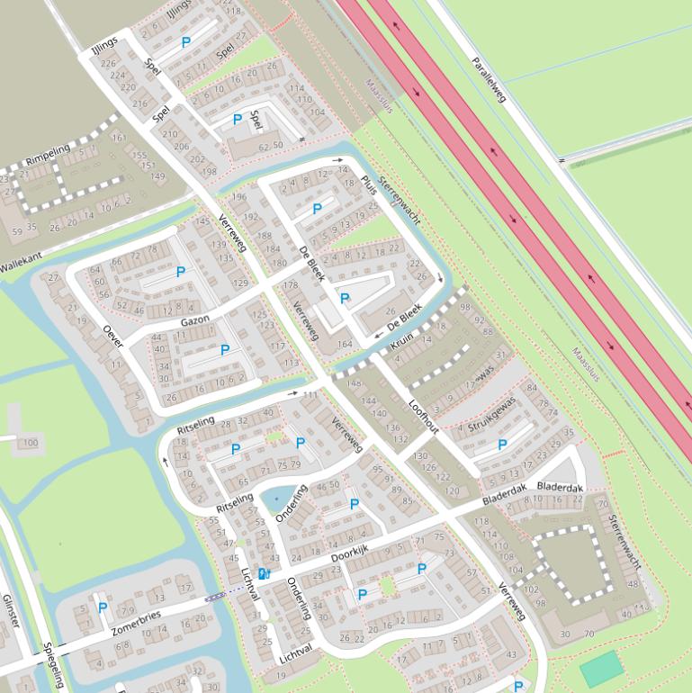 Kaart van de Verreweg.