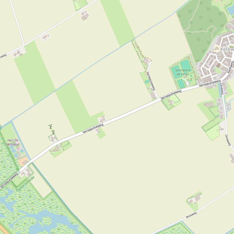 Kaart van de Verseputseweg.