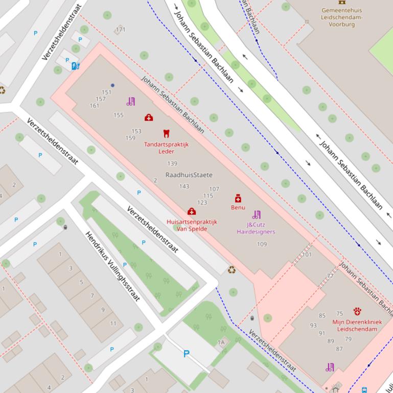 Kaart van de Verzetsheldenstraat.