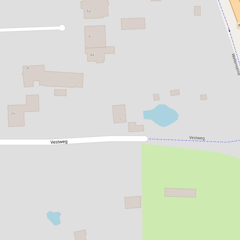 Kaart van de Vestweg.