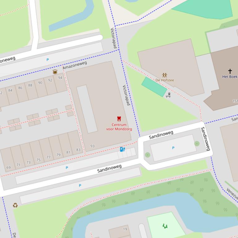 Kaart van het Victoriapad.