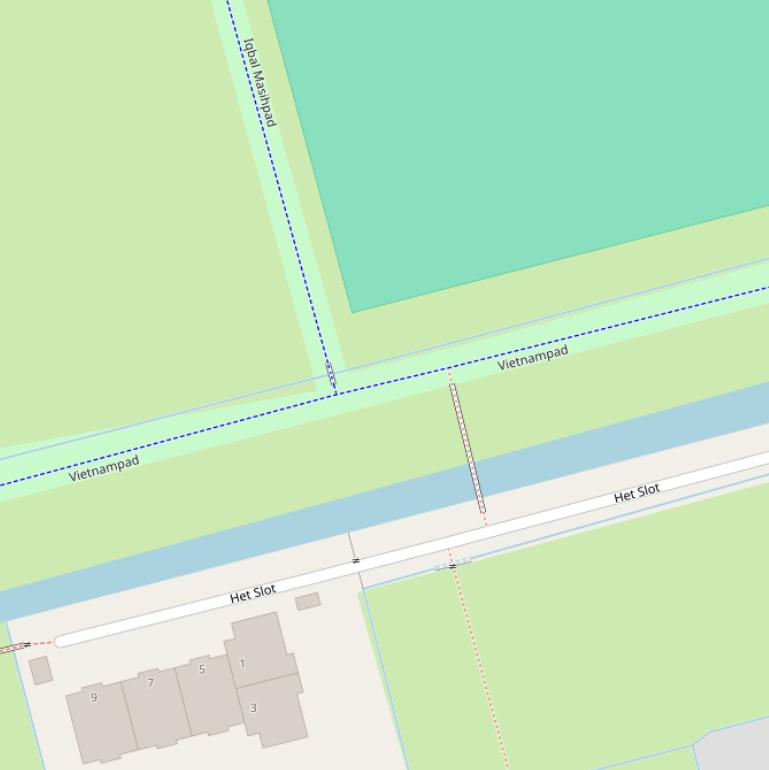 Kaart van het Vietnampad.