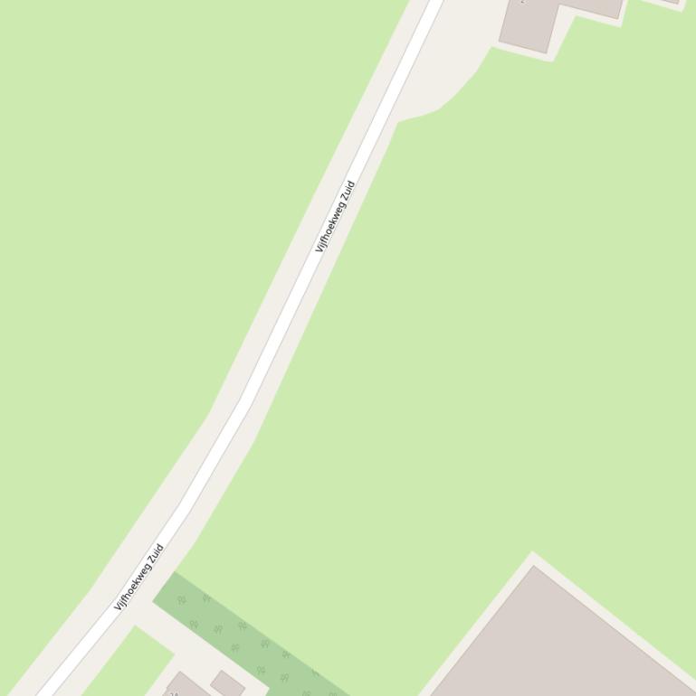 Kaart van  Vijfhoekweg Zuid.