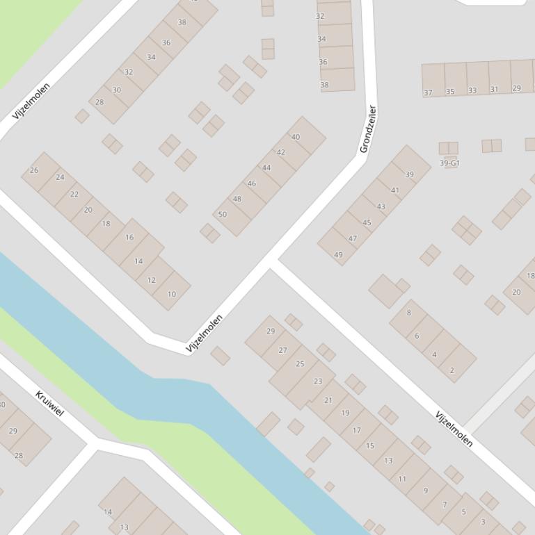 Kaart van  Vijzelmolen.