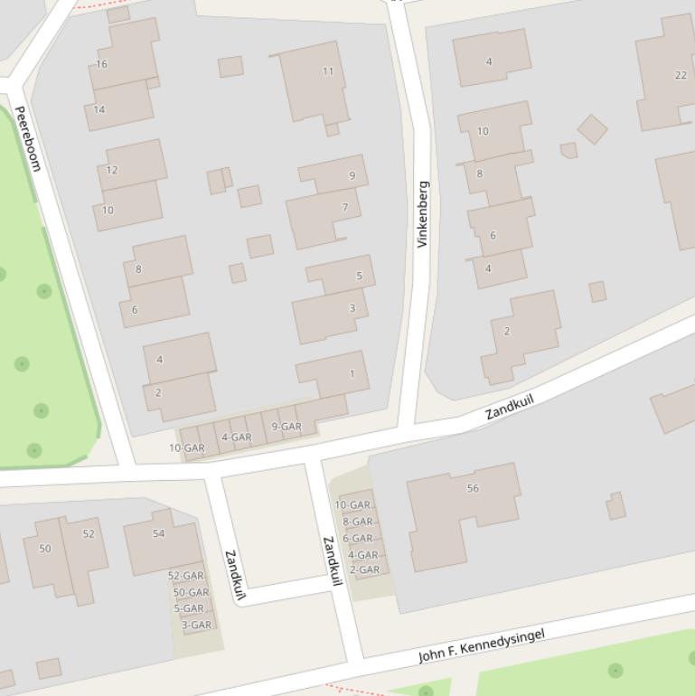 Kaart van  Vinkenberg.