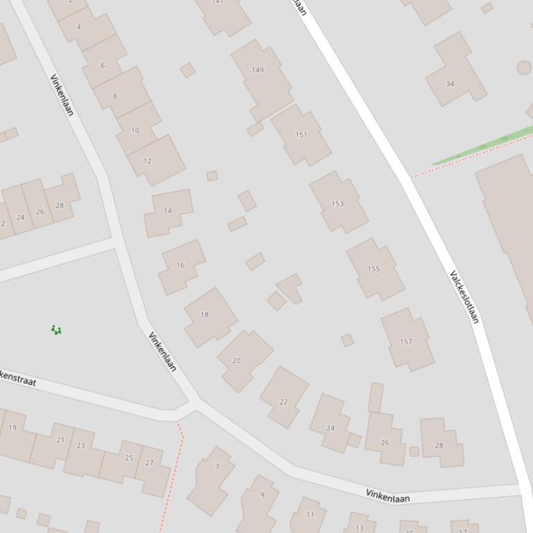 Kaart van de Vinkenlaan.