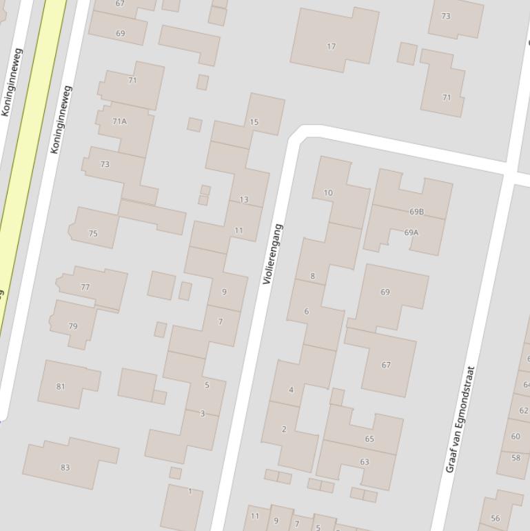 Kaart van  Violierengang.