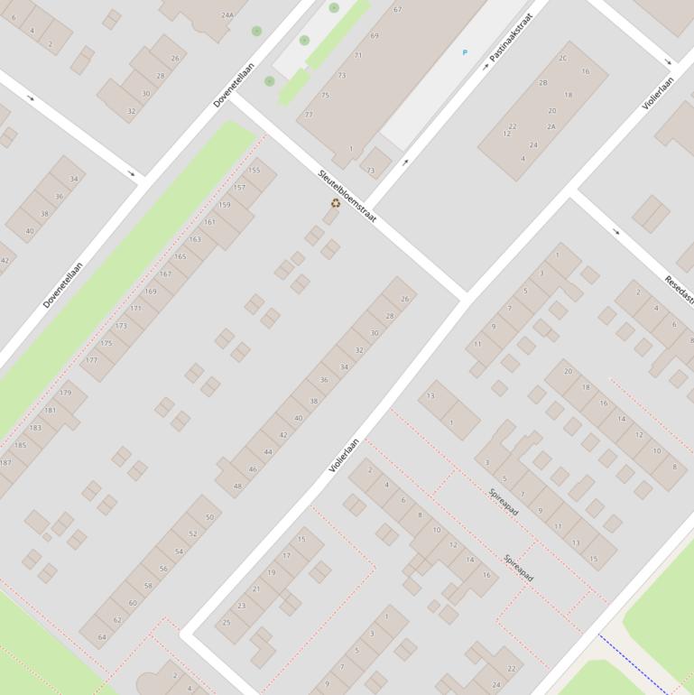 Kaart van de Violierlaan.