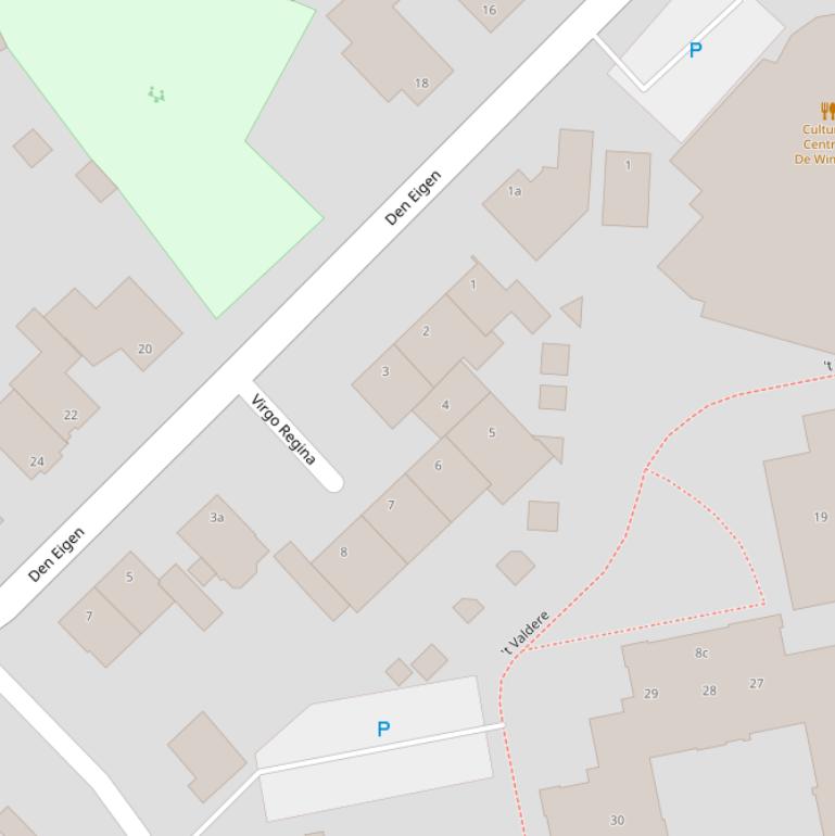 Kaart van  Virgo Regina.