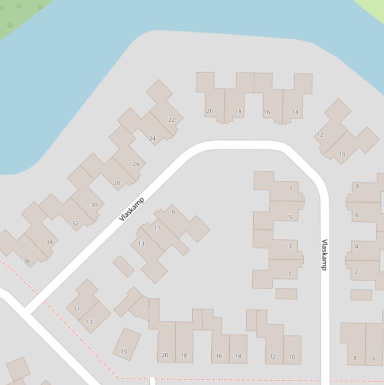Kaart van  Vlaskamp.
