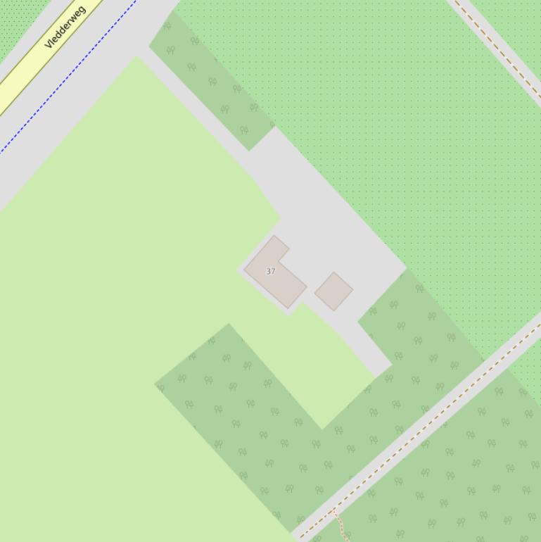 Kaart van de Vledderweg.