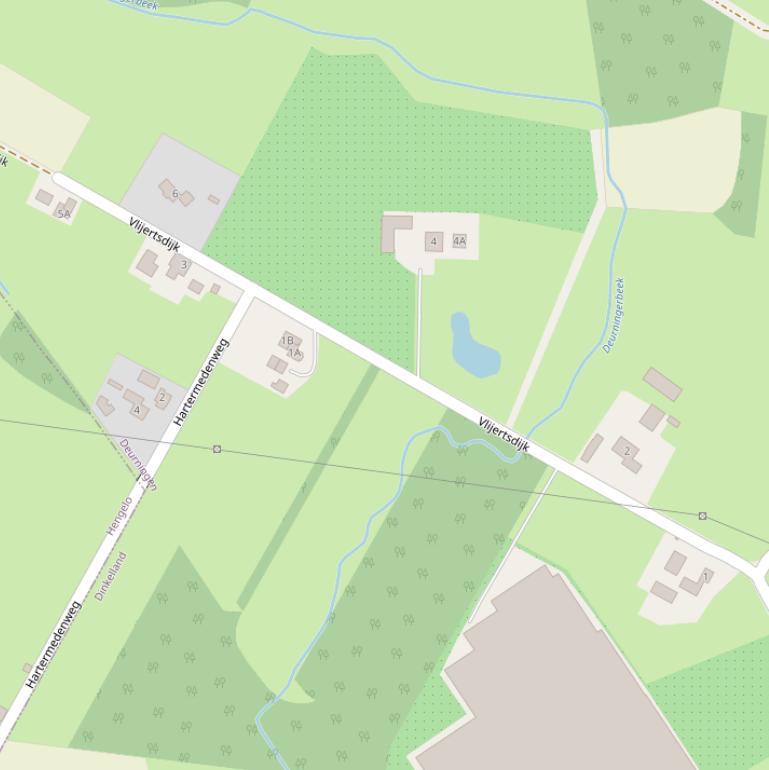 Kaart van de Vlijertsdijk.