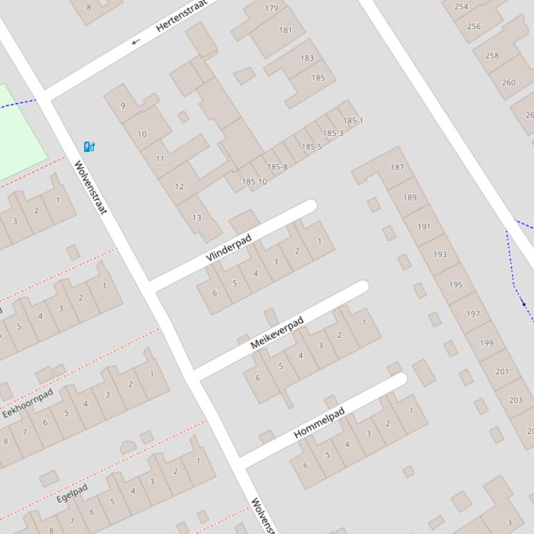 Kaart van het Vlinderpad.