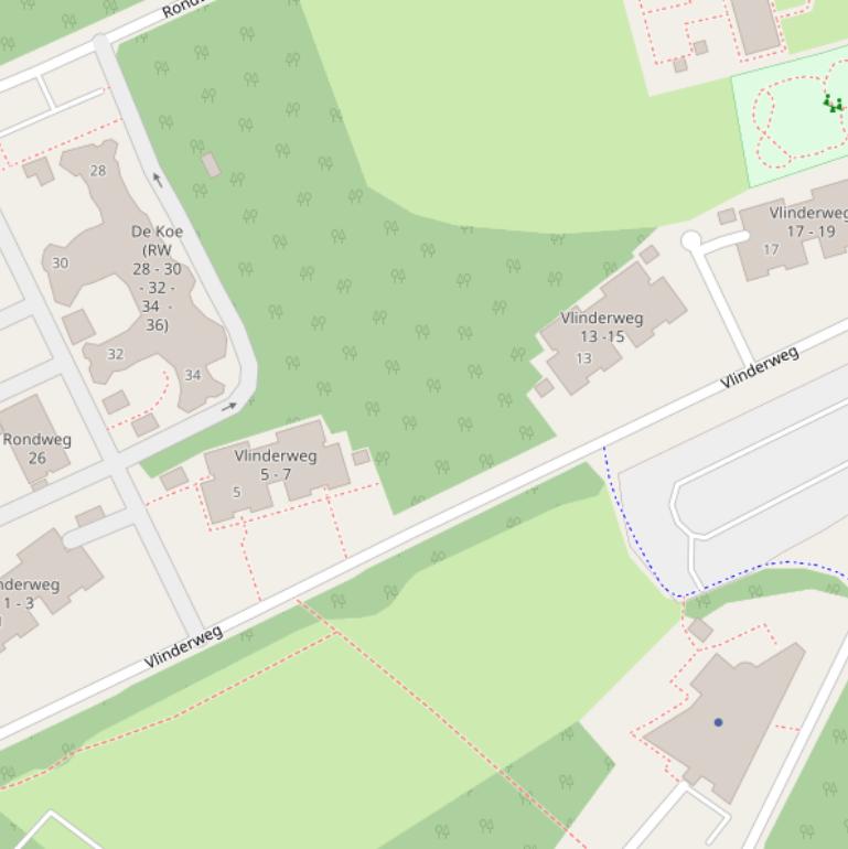 Kaart van de Vlinderweg.