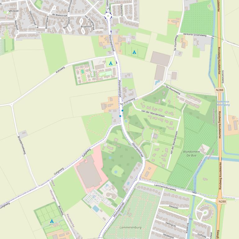 Kaart van de Vlissingsestraat.