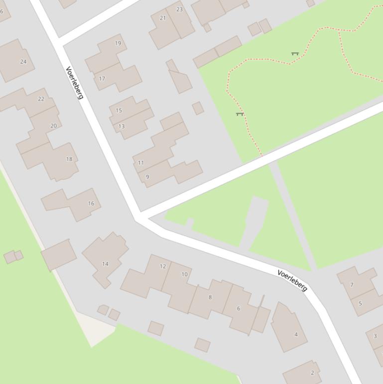 Kaart van  Voerleberg.