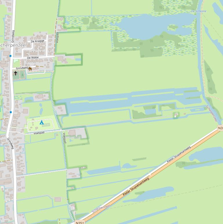 Kaart van het Voetpad.