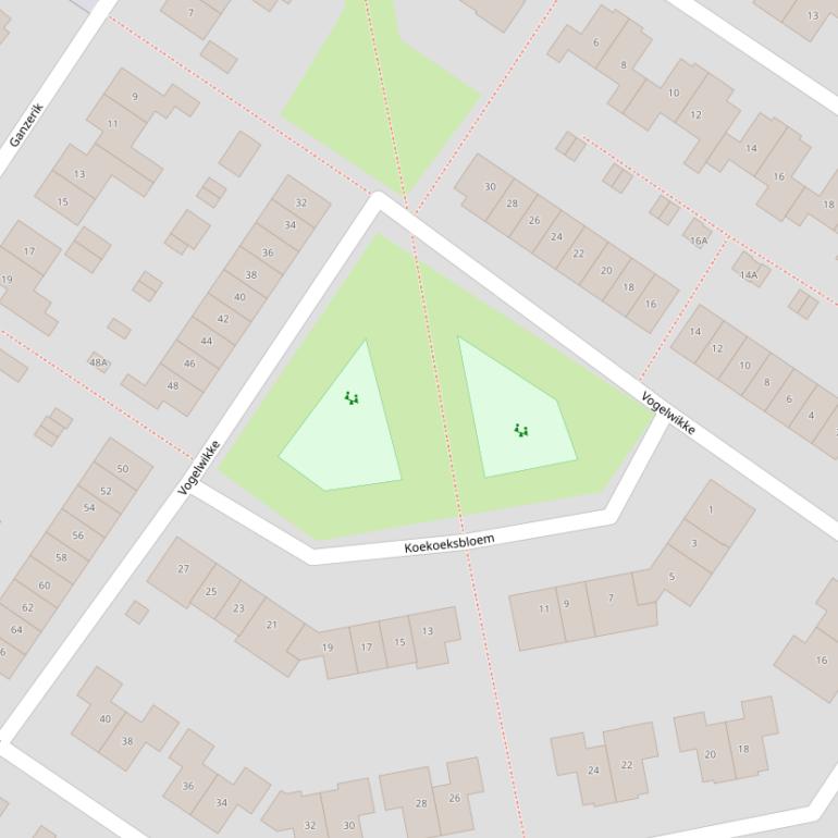 Kaart van  Vogelwikke.