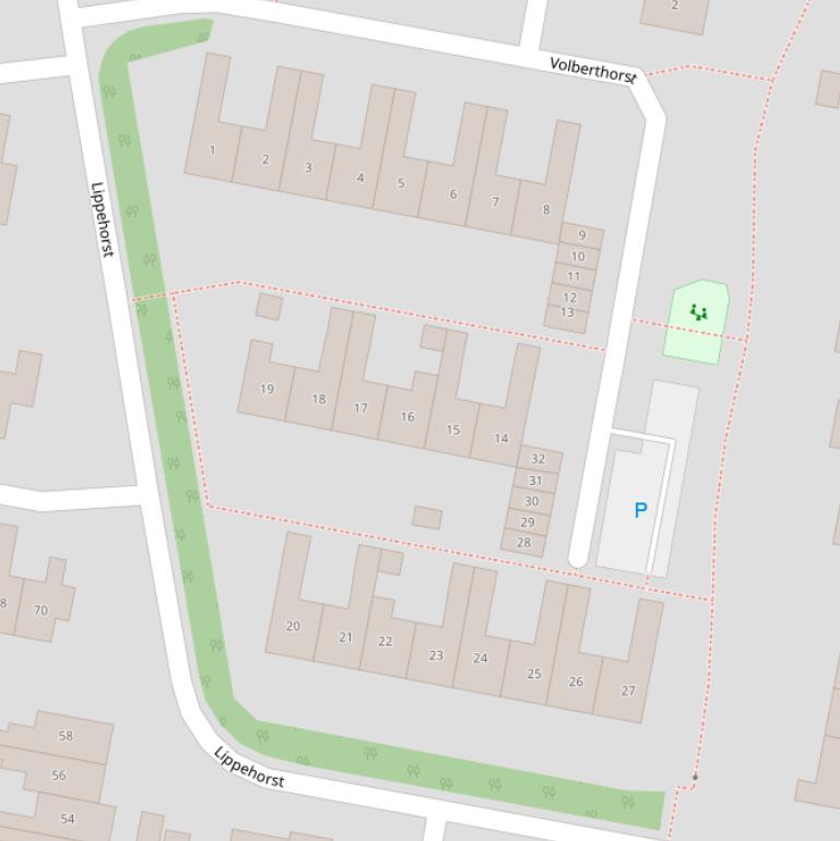 Kaart van  Volberthorst.