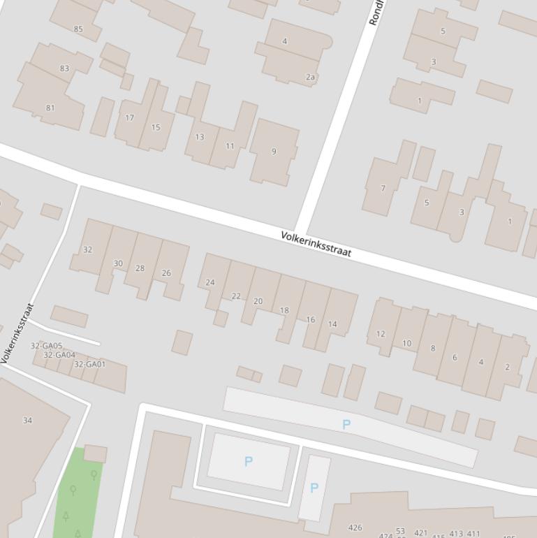 Kaart van de Volkerinksstraat.
