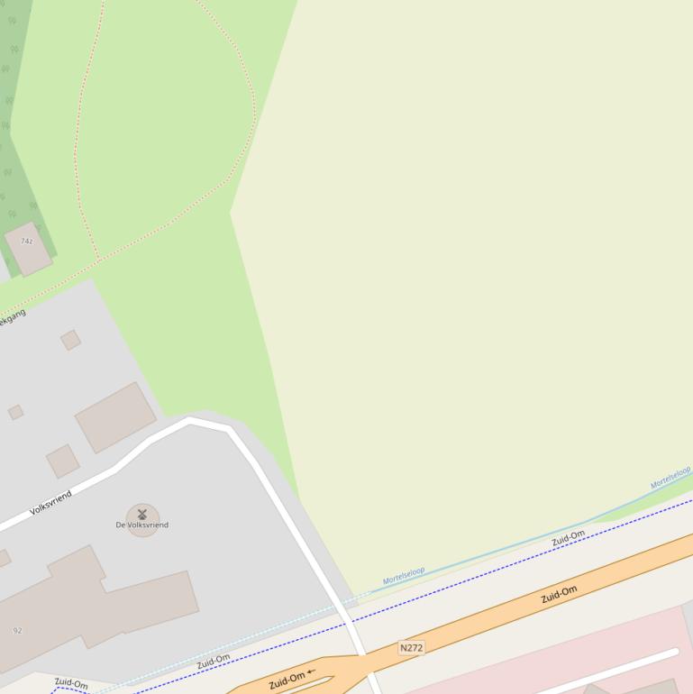 Kaart van  Volksvriend.