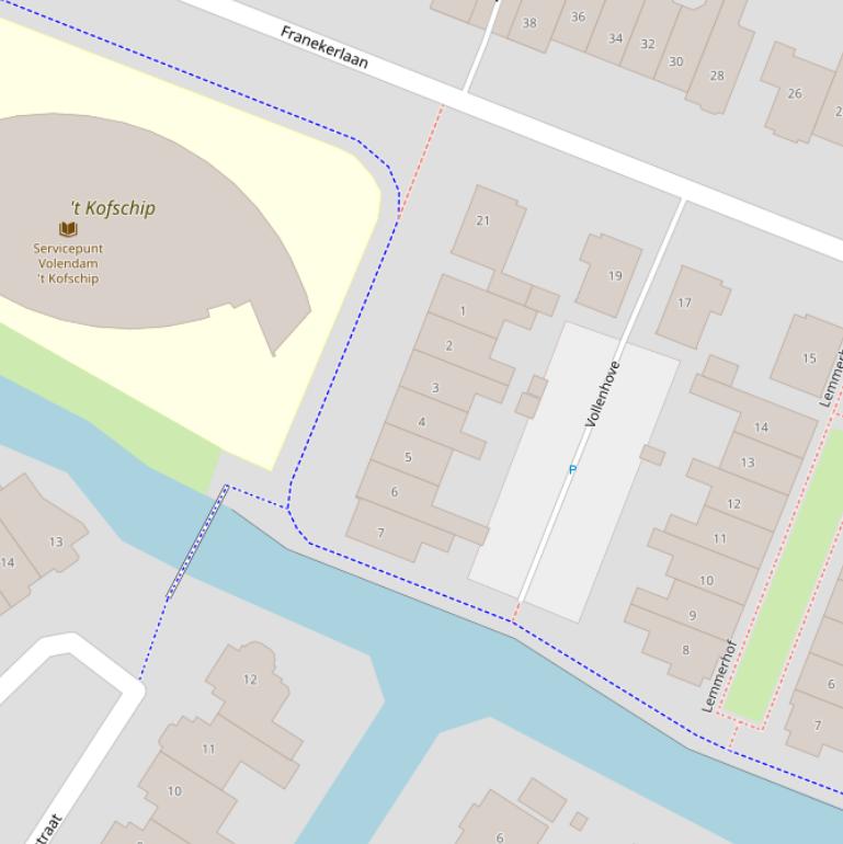 Kaart van  Vollenhove.