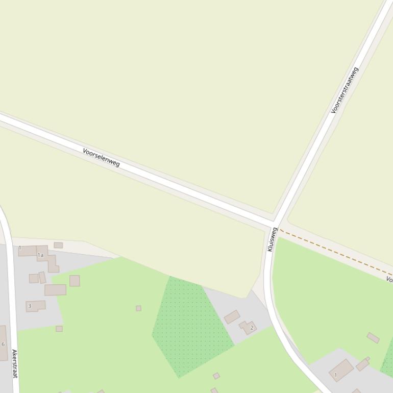 Kaart van de Voorselenweg.