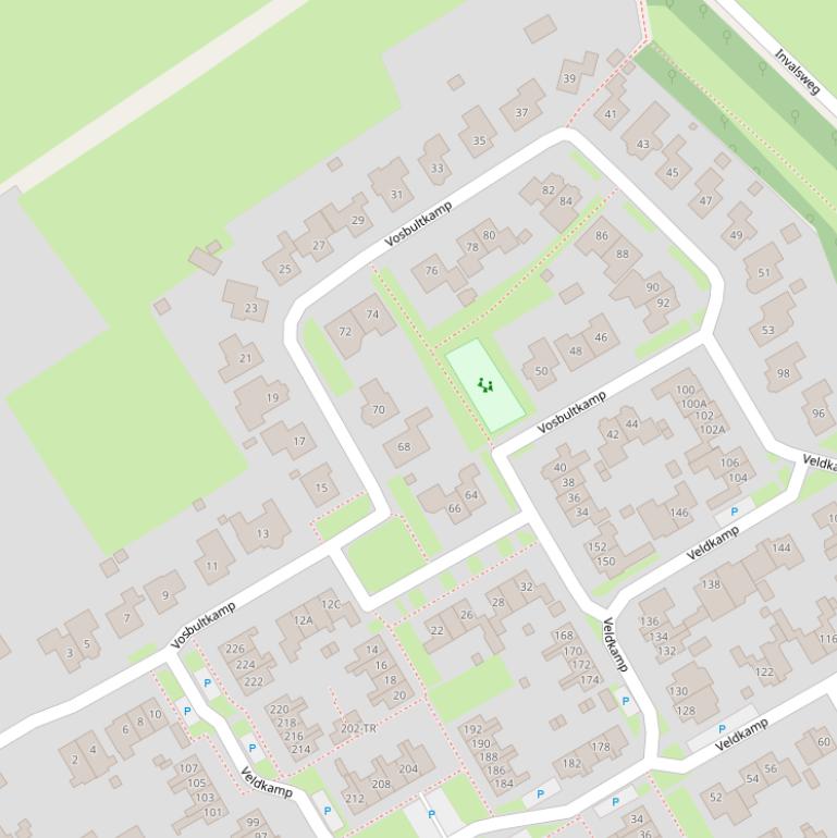 Kaart van  Vosbultkamp.