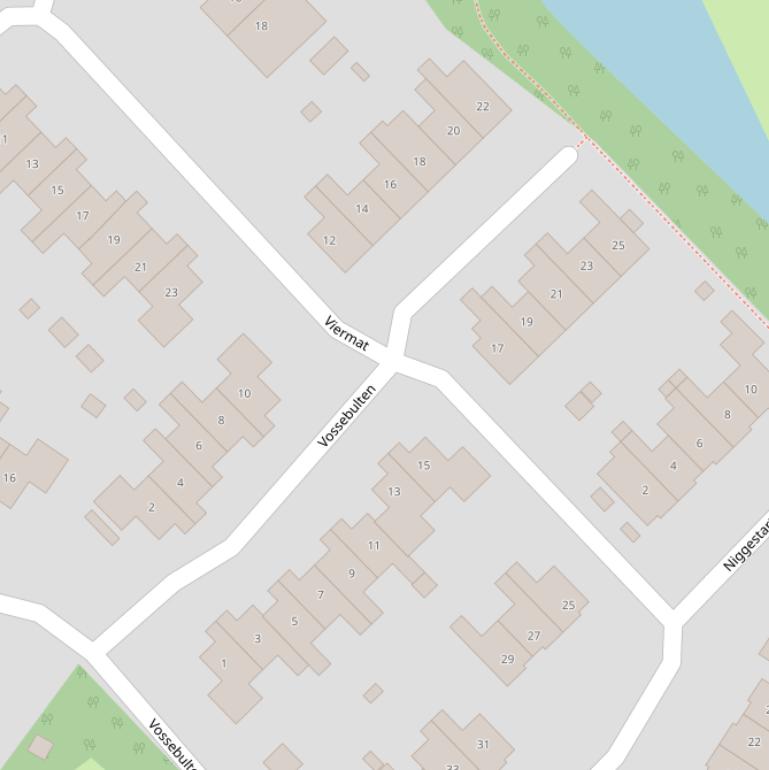 Kaart van  Vossebulten.