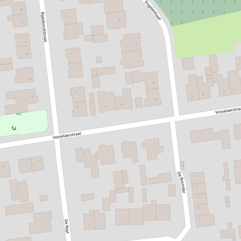 Kaart van de Vosselaerstraat.