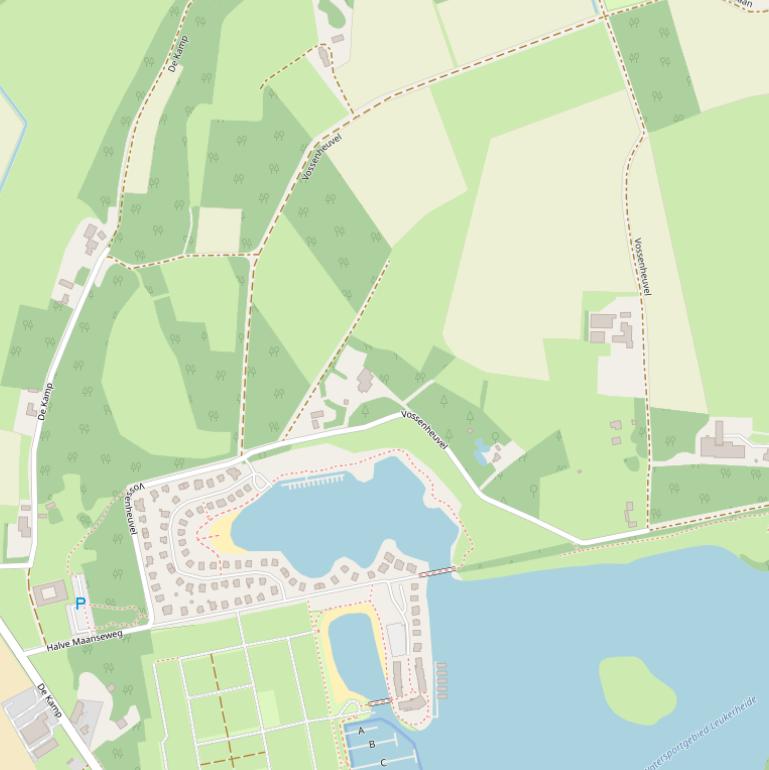 Kaart van  Vossenheuvel.