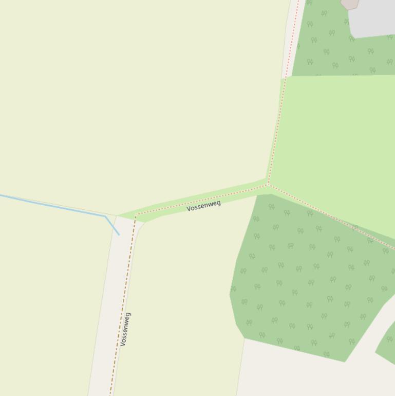 Kaart van de Vossenweg.