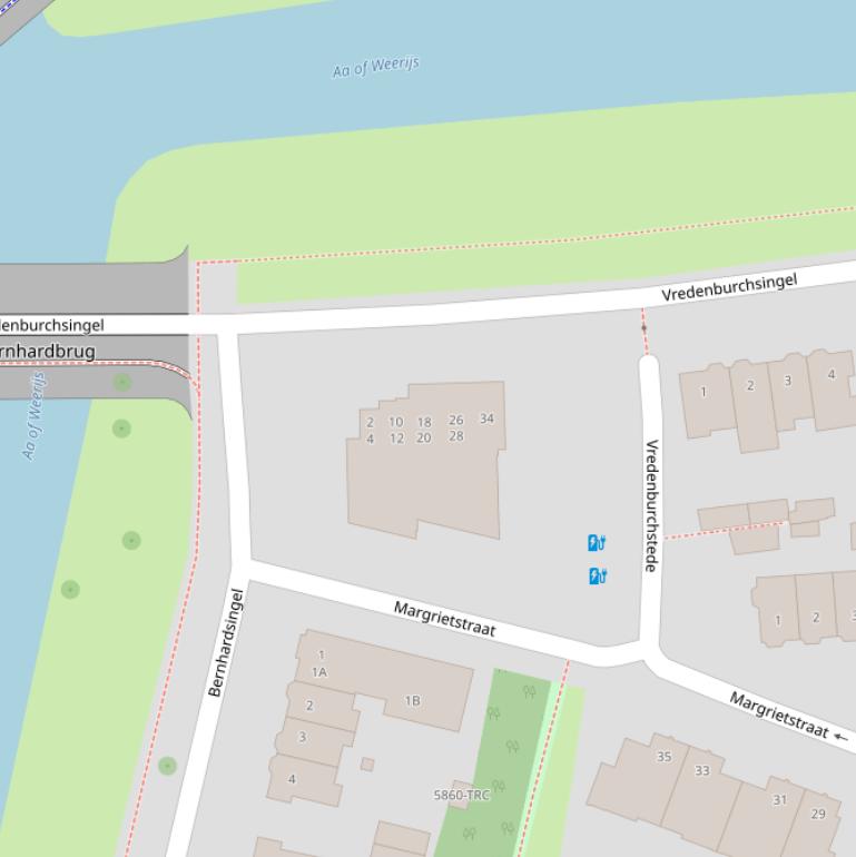 Kaart van  Vredenburchstede.