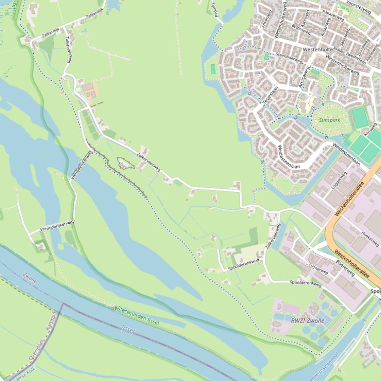 Kaart van het Vreugderijkerpad.