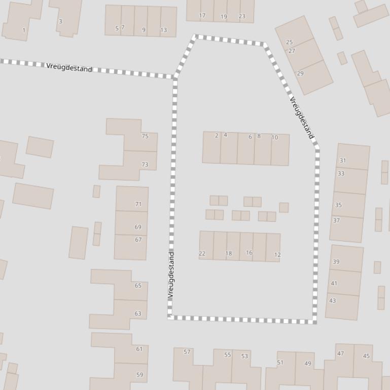 Kaart van  Vreugdestand.