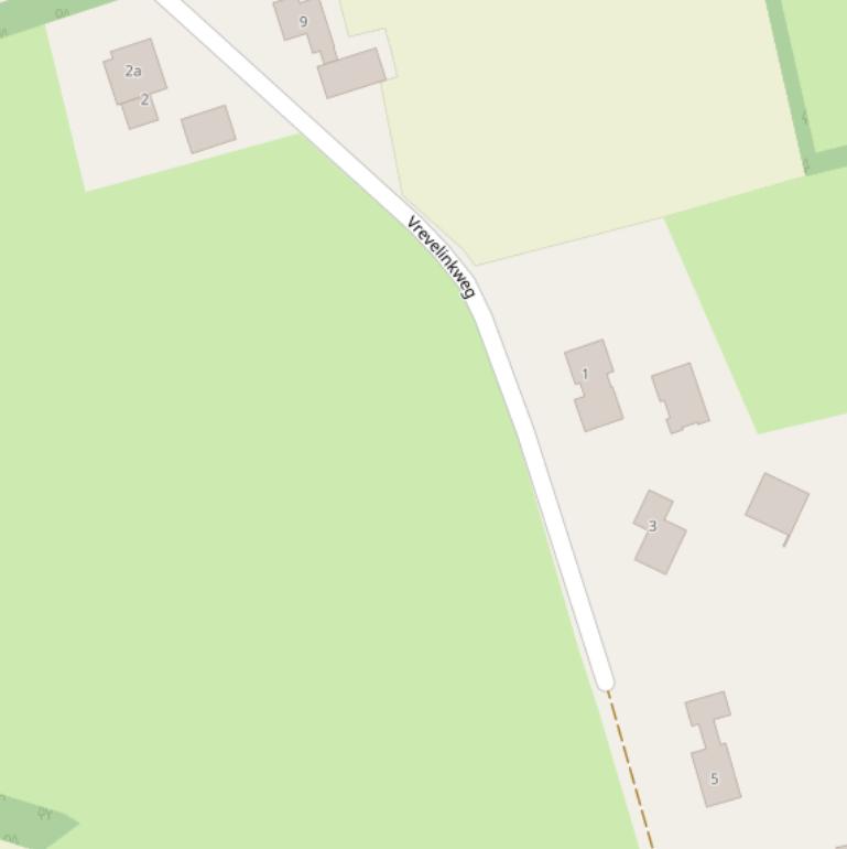 Kaart van de Vrevelinkweg.