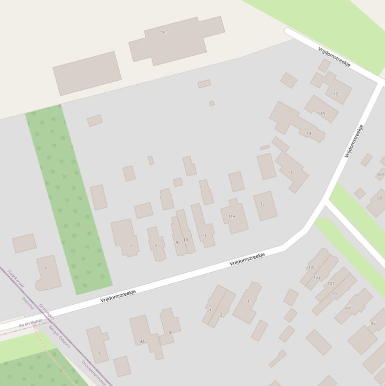 Kaart van  Vrijdomstreekje.